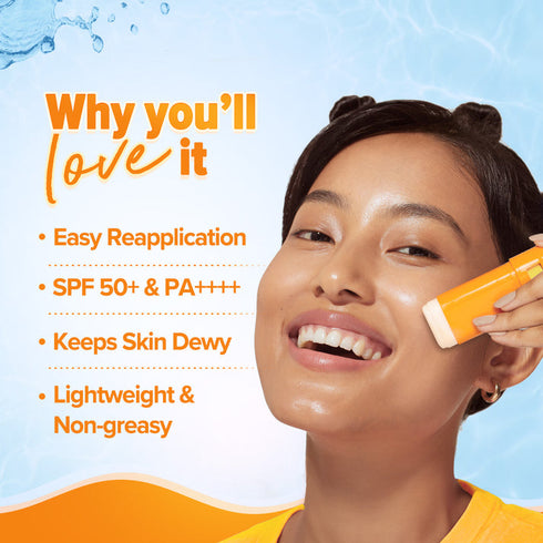 Aqualogica Glow+ Dewy Sunstick with SPF 50+